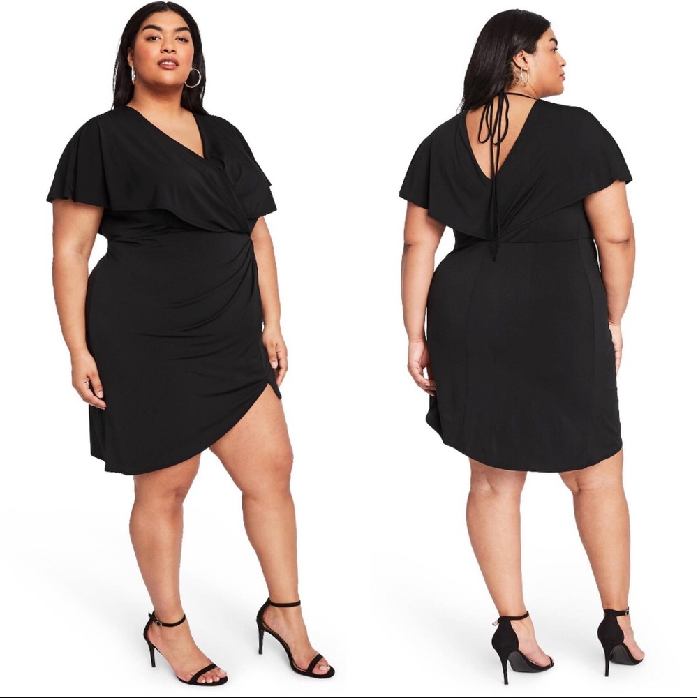 NWT Target CUSHNIE Black Hi-Low Plus Size Dress